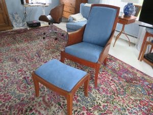 Thomas Moser Chair | Joe Gramm upholsterer | Cape Cod Upholstery Shop South Dennis, MA