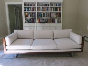 Thayer Coggin Sofa at home with a Sunbrella Fabric | Cape Cod Upholstery Shop | South Dennis, MA