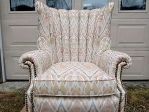 Channel Back Wing Chair | Cape Cod Upholstery Shop | South Dennis, MA