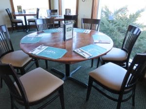 Clancy's Restaurant Chair Seats | Upholstered by Cape Cod Upholstery Shop | Located in South Dennis, Ma
