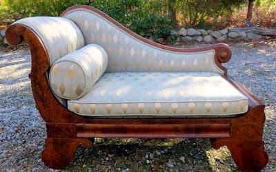 Picture of antique sofa used as Page Link, 2014 Upholstery Photos | Cape Cod Upholstery Shop | Located in South Dennis, MA