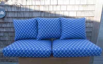 Picture of cushions used as Page Link, 2017 Upholstery Photos | Cape Cod Upholstery Shop | Located in South Dennis, MA