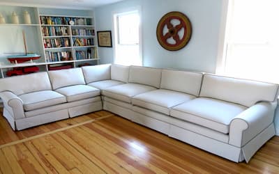 Picture of sectional sofa used as Page Link, 2018 Upholstery Photos | Cape Cod Upholstery Shop | Located in South Dennis, MA