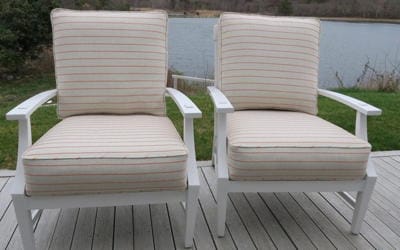 Picture of outdoor furniture used as Page Link, 2019 Upholstery Photos | Cape Cod Upholstery Shop | Located in South Dennis, MA