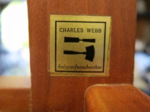 Charles Webb Furniture Label | Cape Cod Upholstery Shop | Located in South Dennis, MA 02660