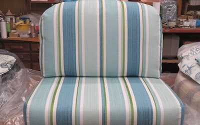 Picture of cushions used as Page Link, 2022 Upholstery Photos | Cape Cod Upholstery Shop | Located in South Dennis, MA