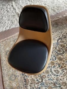 Charles Eames Chair. Upholstered by Cape Cod Upholstery Shop - Located in South Dennis, MA