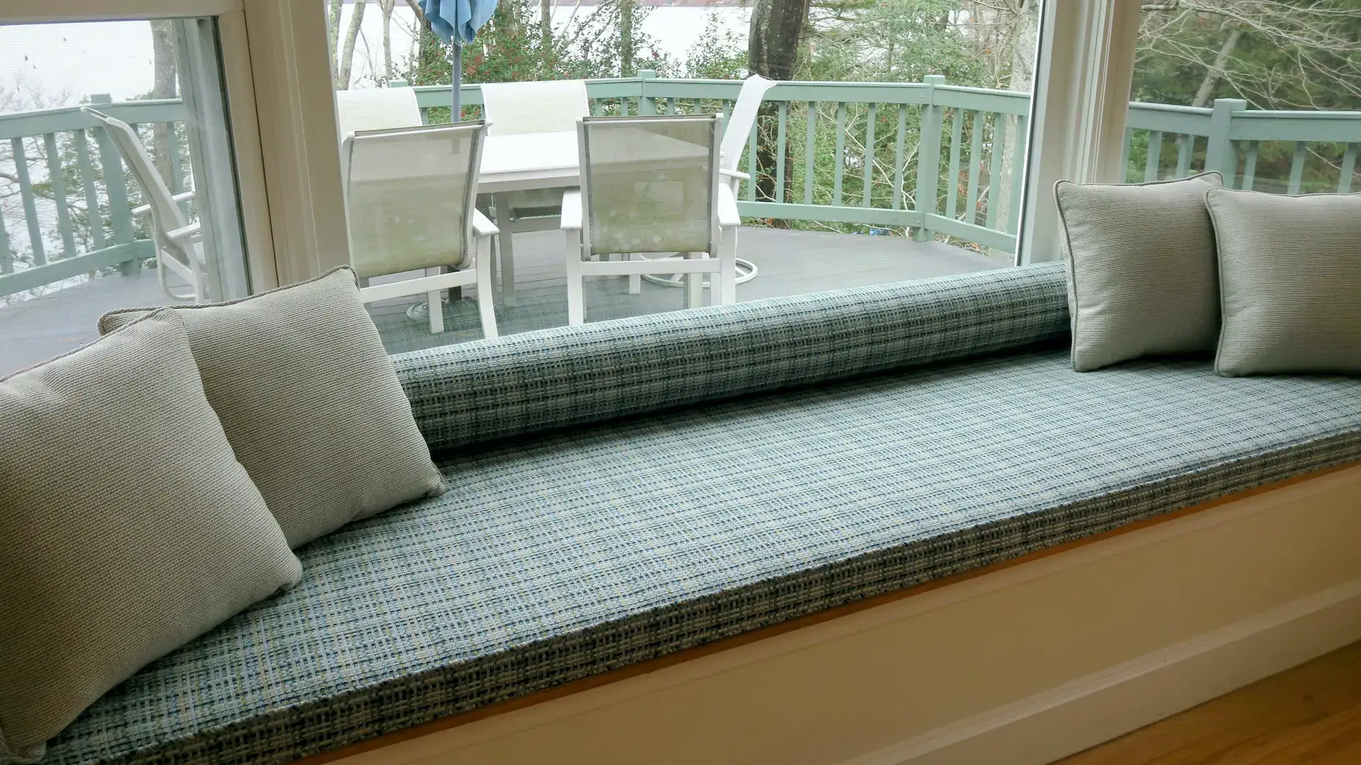 Window seat Cushions. Cape Cod Upholstery Shop - Located in South Dennis, MA 02660 